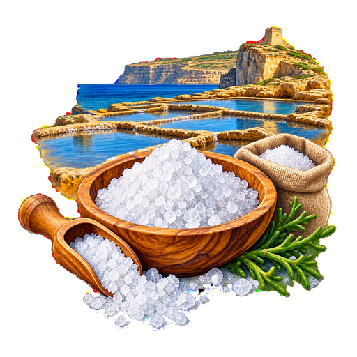 Gozo Sea Salt sticker illustration