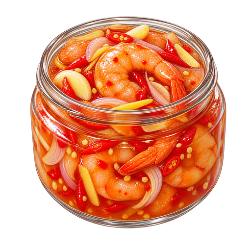 Mắm tôm chua (Vietnamese Fermented Shrimp) sticker illustration