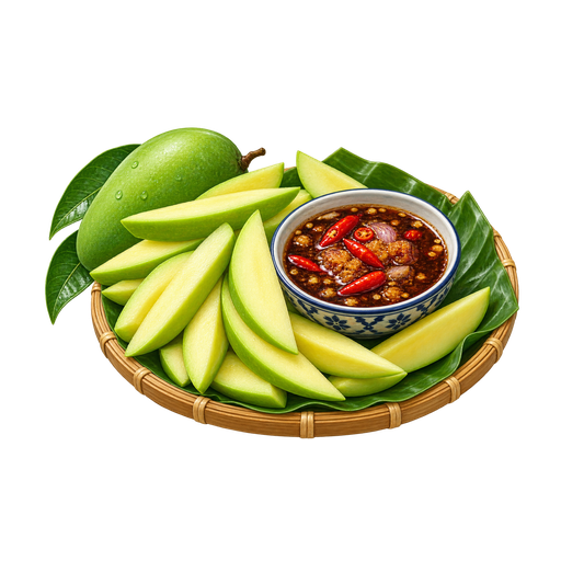 Mamuang nam pla wan sticker illustration