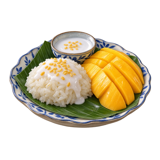 Mango Sticky Rice sticker illustration