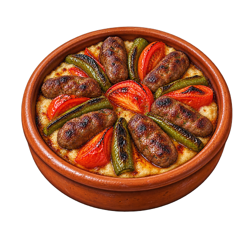 Manisa kebap sticker illustration