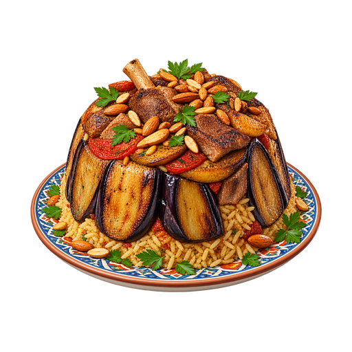 Maqluba sticker illustration