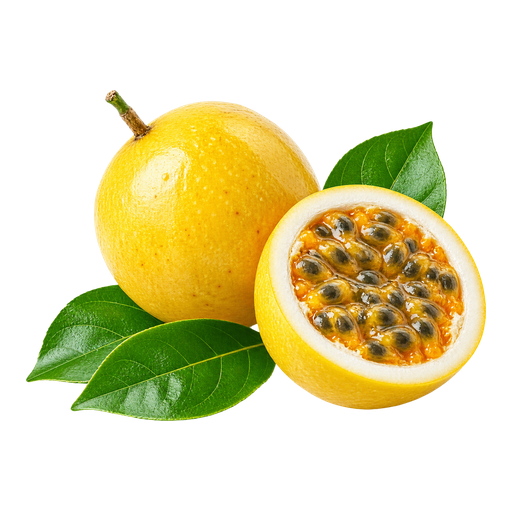 Passion fruit sticker illustration