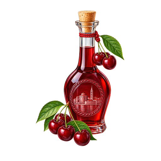 Maraschino sticker illustration