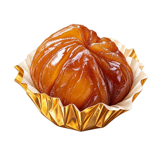 Marron glacé sticker illustration