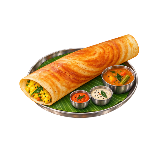Masala Dosa sticker illustration