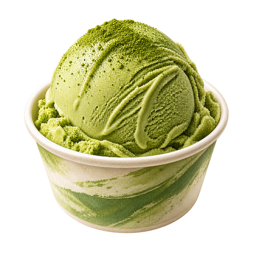 Matcha Ice Cream sticker illustration