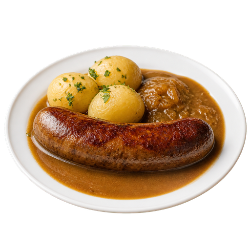 Medisterpølse sticker illustration