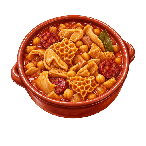 Menudo gitano sticker illustration