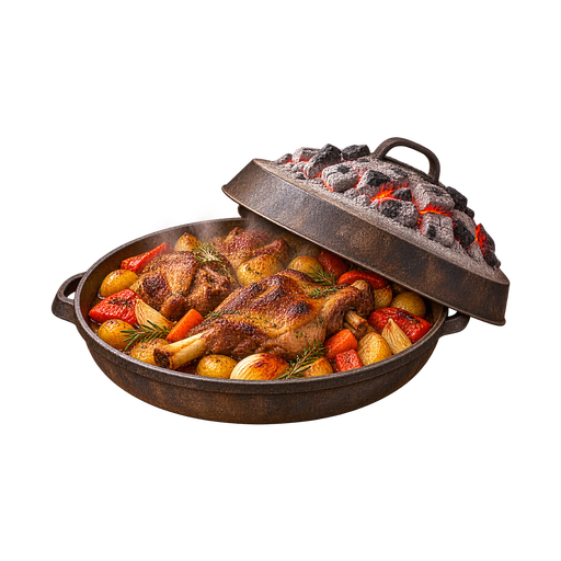 Meat under Sač sticker illustration