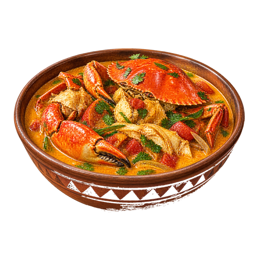 Crab Curry Malagasy sticker illustration