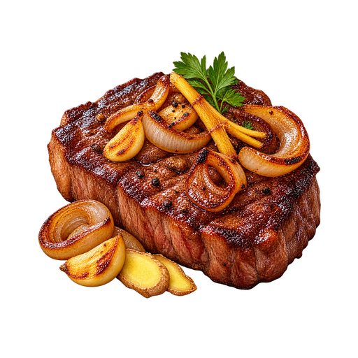 Zebu Steak sticker illustration