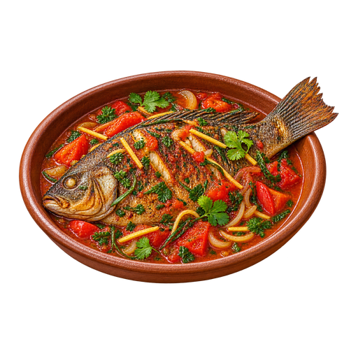 Tilapia Malagasy sticker illustration