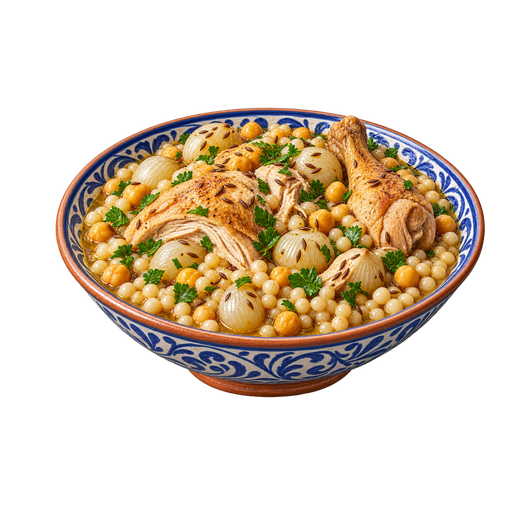 Lebanese Couscous sticker illustration