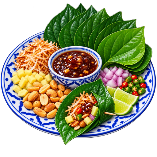 Miang kham sticker illustration