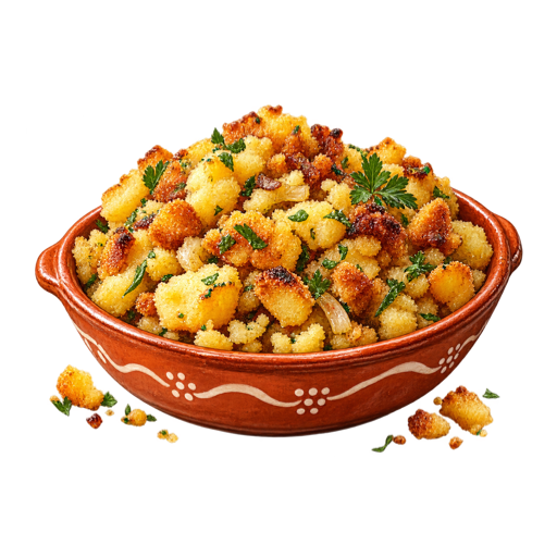 Migas de batata sticker illustration