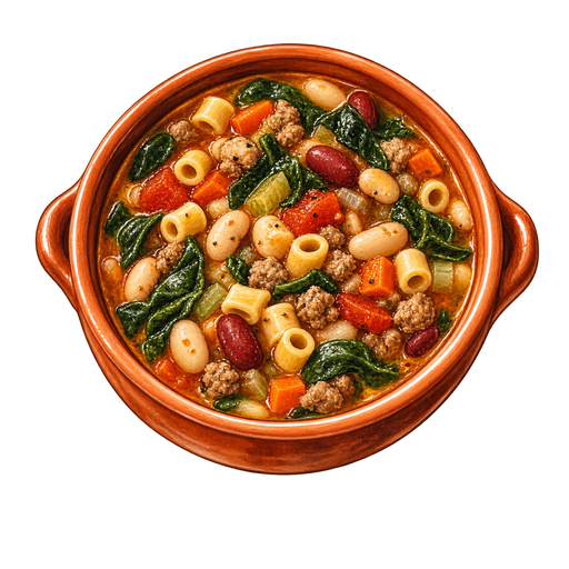 Minestra sporca sticker illustration