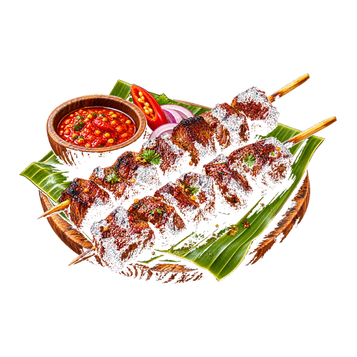 Mishkaki ya Tanzania sticker illustration