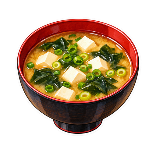 Miso Soup sticker illustration