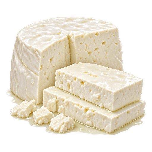 Young White Cheese sticker illustration