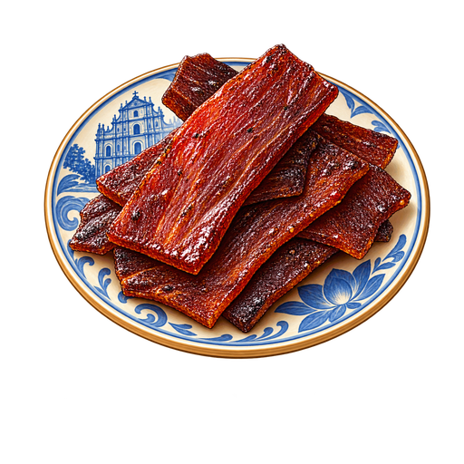 Macanese Beef Jerky sticker illustration