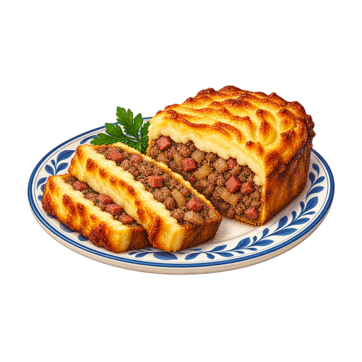 Macanese Meat Loaf sticker illustration