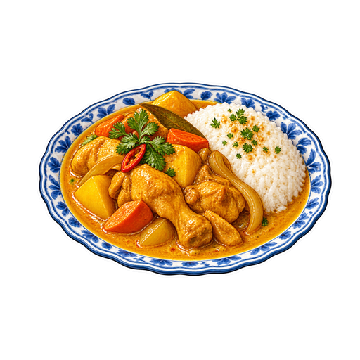 Macanese Chicken Curry sticker illustration