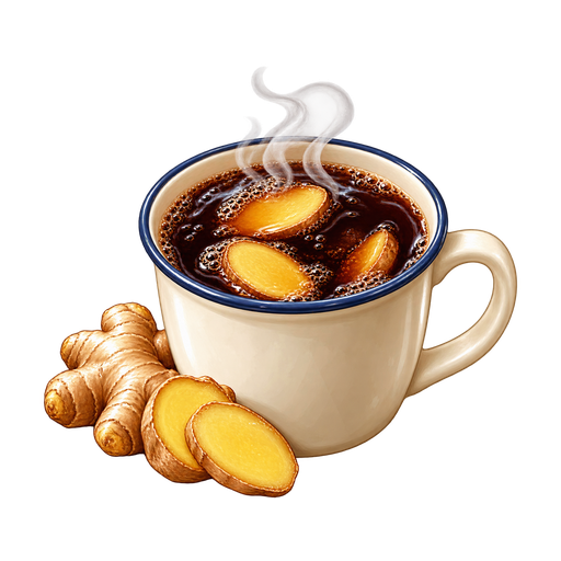 Coke Boiled with Ginger sticker illustration
