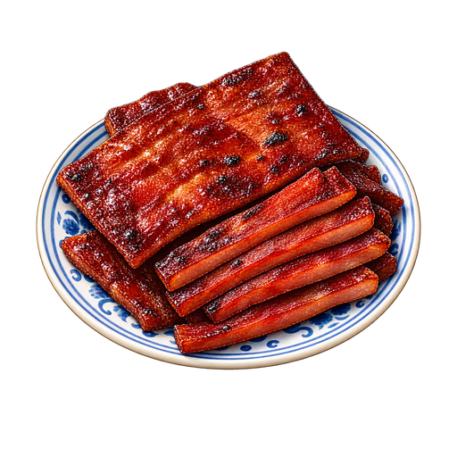 Macanese Pork Jerky sticker illustration