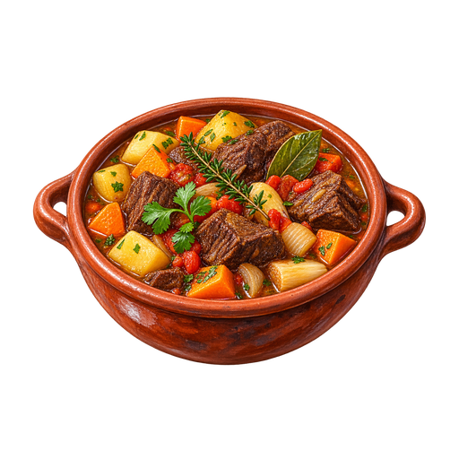 São Nicolau Beef Stew sticker illustration