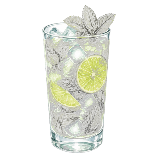 Mojito sticker illustration