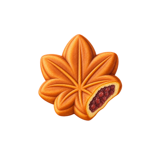 Momiji manjū sticker illustration