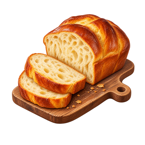 Montserrat Lard Bread sticker illustration