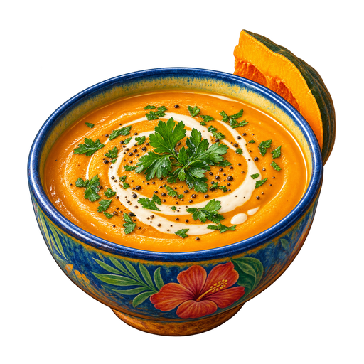 Montserrat Pumpkin Soup sticker illustration