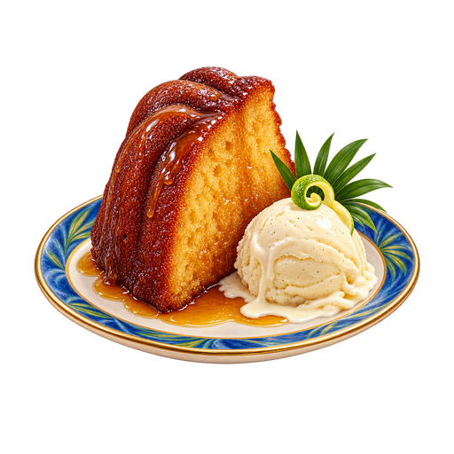 Montserrat Rum Cake sticker illustration