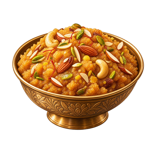 Moong Dal Halwa sticker illustration