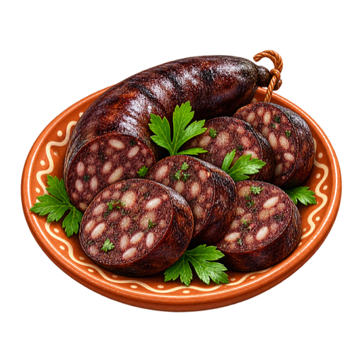 Morcela de arroz sticker illustration