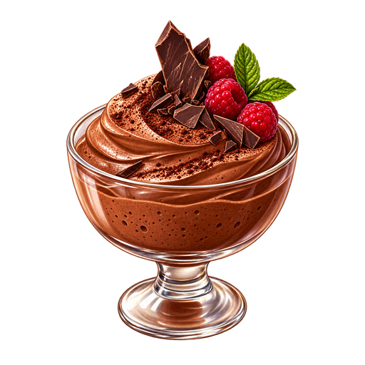 Mousse Au Chocolat sticker illustration