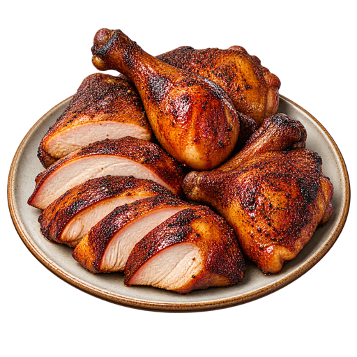 Smoked Chicken sticker illustration