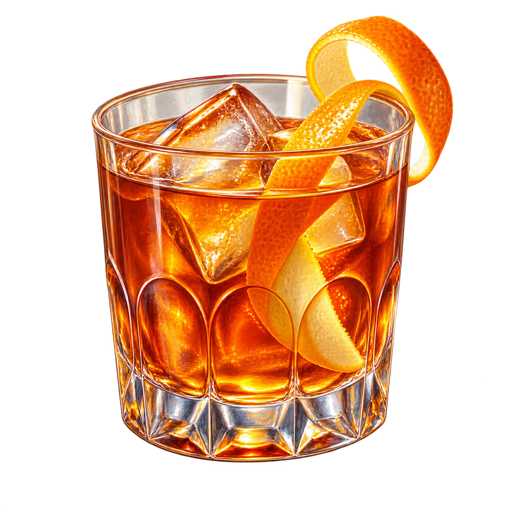 Creole Orange Liqueur sticker illustration