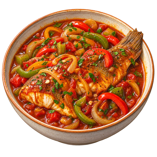 Smothered Fish sticker illustration