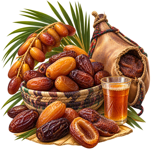 Mauritanian Dates sticker illustration