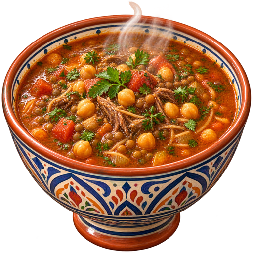 Mauritanian Harira sticker illustration