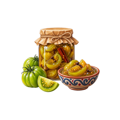 Mtsvane pamidori sticker illustration