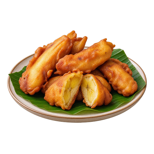 Banana Fritters Mauriciens sticker illustration