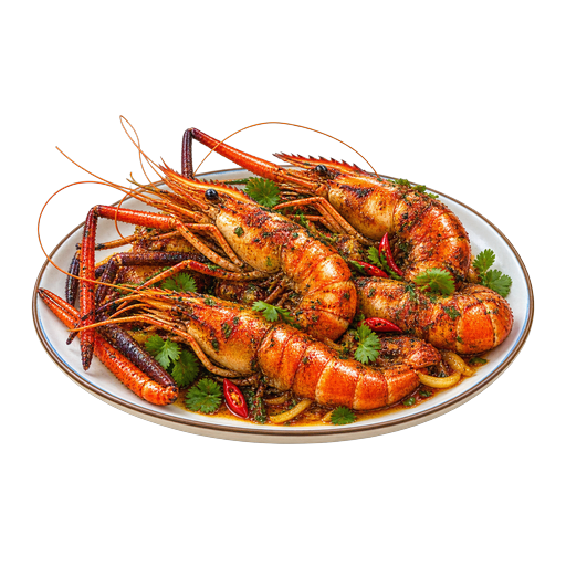 Camaron sticker illustration