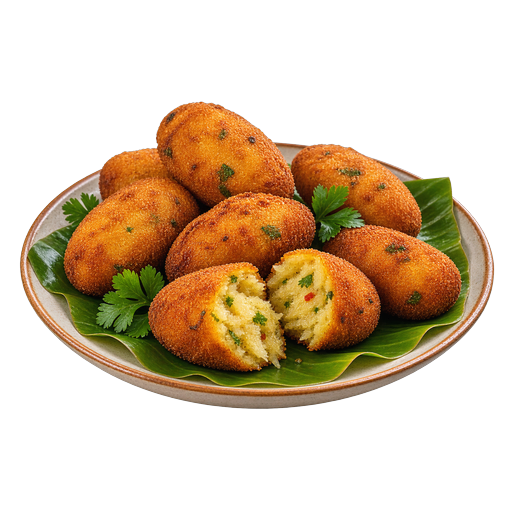 Breadfruit Croquettes sticker illustration