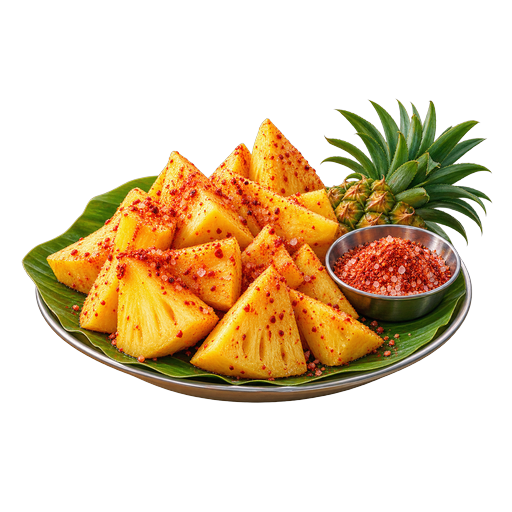 Cart Pineapple with Chilli Salt sticker illustration