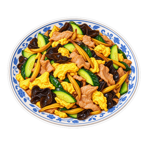 Moo Shu Pork sticker illustration