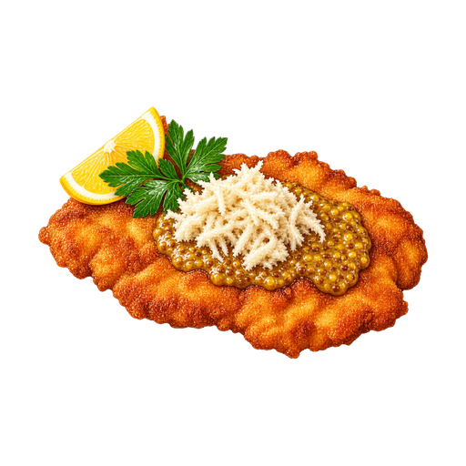 Münchner Schnitzel sticker illustration